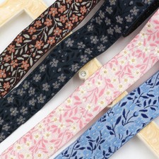 9 Meters Floral Embroidered Ribbon Bias Tape Edgings Trims Curtain Decor Costume