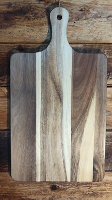   Charcuterie Board Arcadia Wood Reversible Cutting Board Serving Tray w/Handle