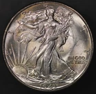 1943 Walking Liberty Half Dollar-LOT AA- 6686