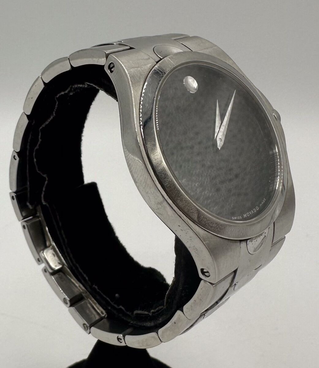 Movado 84 E7 1850 Men's Museum Stainless Steel with Box Movado 84 E7 1850 Men's Museum Stainless Steel with Box