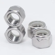 3/8"-16 Lock Nuts304 Stainless Nylon Insert Locknuts for Bolts Nylock Nuts 30...