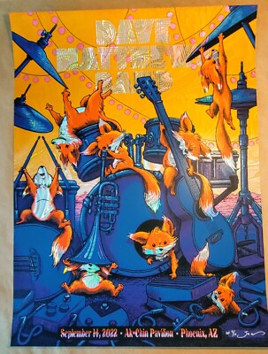 Dave Matthews Band Phoenix - James Flames Hazy Waves HoloFoil Signed AP ed of 10
