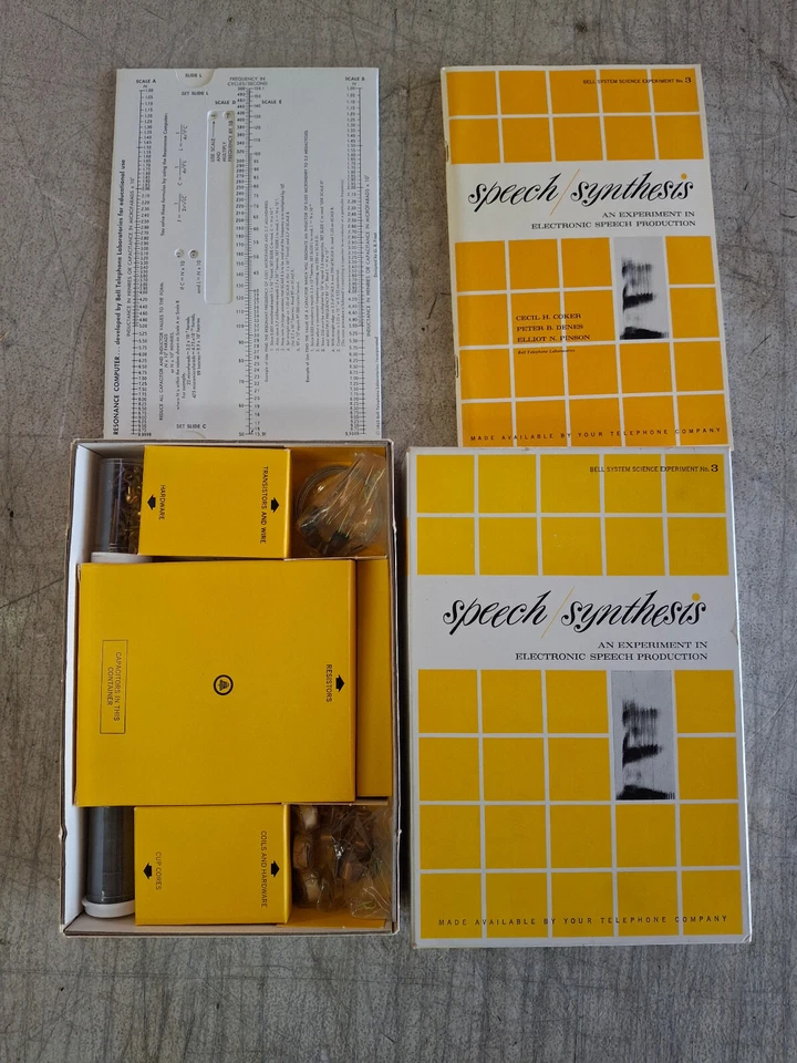 Bell System Speech Synthesis Science Experiment No. 3 Electronic Vintage NEW - Image 2 of 4