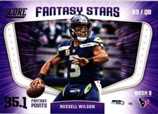 2018 Score #12 Russell Wilson Fantasy Stars