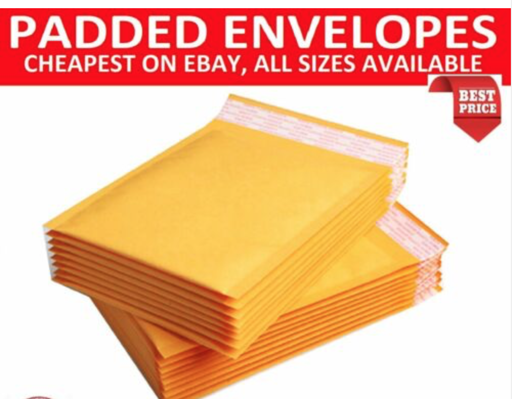 100 X Bubble Lined Gold Padded Postage Ail Lite Envelopes E/2 - Foto 3