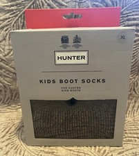 Hunter Unisex Original Half Cardigan Glitter Rainbow Boot Sock, Size XL - NIB