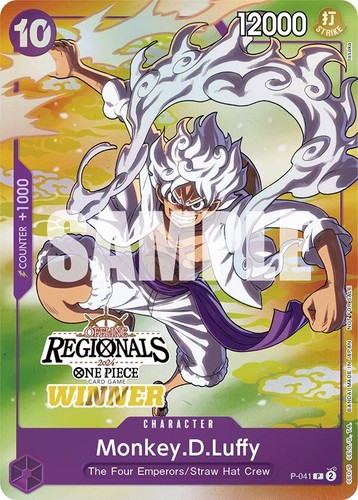 Monkey D. Luffy P-041 P - ONE PIECE CARD GAME 1st ANNIV. COMPLETE