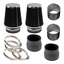 1x For 2008-2012 Mercedes Benz C300 3.0L V6 Cold Air Intake System Kit Black ZC