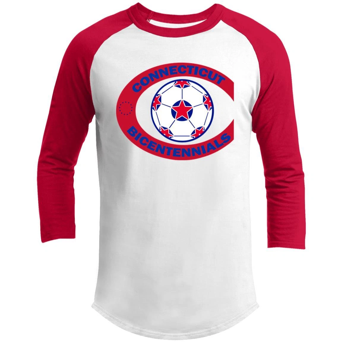 Connecticut Bicentennials Raglan Shirt Franchise NASL Soccer