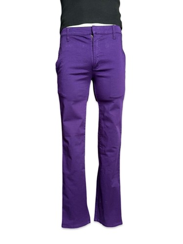 Pantalones de mezclilla TRIPP púrpura Joker Gotham sarga rockero ajustados elásticos góticos punk - Imagen 4 de 6