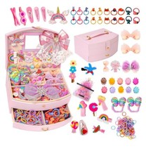 Jewelry Set for Girls, Hair Clips, Hair Ties, Hair Bowes