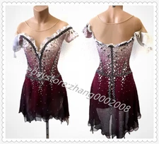 ice figure skating competition dress Gymnastics costume dance Dress dyeing