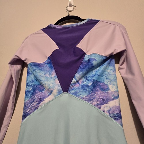 Ivivva by Lululemon Mädchen Water You Up Rashguard Größe 14 lila blau Outdoor - Bild 6 von 9
