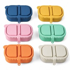 6/8Pcs Silicone Snack Containers for Kids - Toddler Reusable Food Storage Box