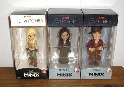 The Witcher Netflix 3 Figuren Set Ciri, Jaskier und Yennefer Minix OVP