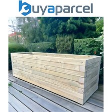 Bespoke Outdoor Somerset Timber Wooden Planter Garden Flower Trough Plant Pot
