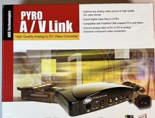 ADS Technologies PYRO A/V Link Analog to DV Video Converter FireWire 1394 MAC PC