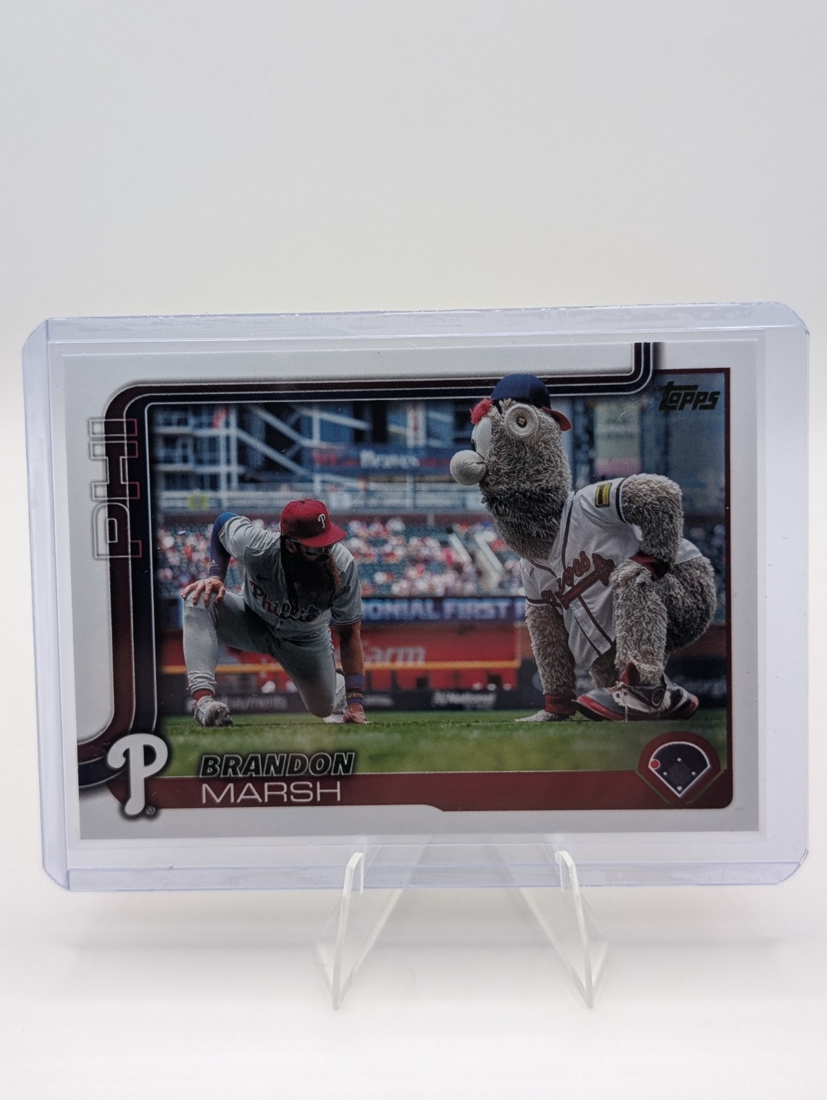 2025 Topps Series One Brandon Marsh GOLDEN MIRROR SSP Image Variation #233