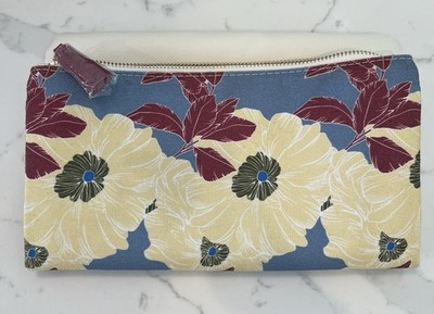 NWOT Anthropologie Rachel Pally Floral Vegan Faux Leather Clutch Wallet