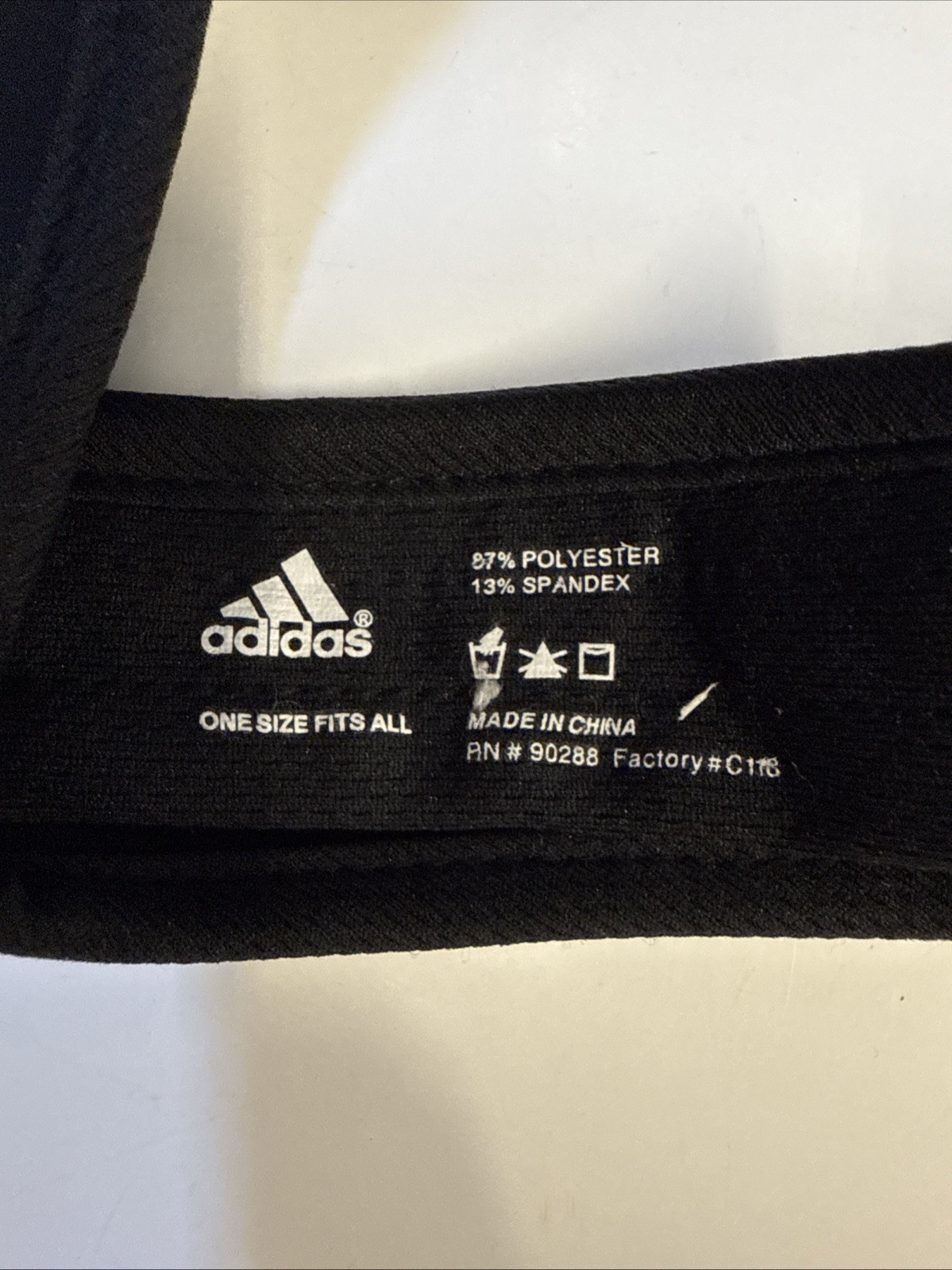 Adidas Visor Strap Back Adjustable Black Adizero … - image 5