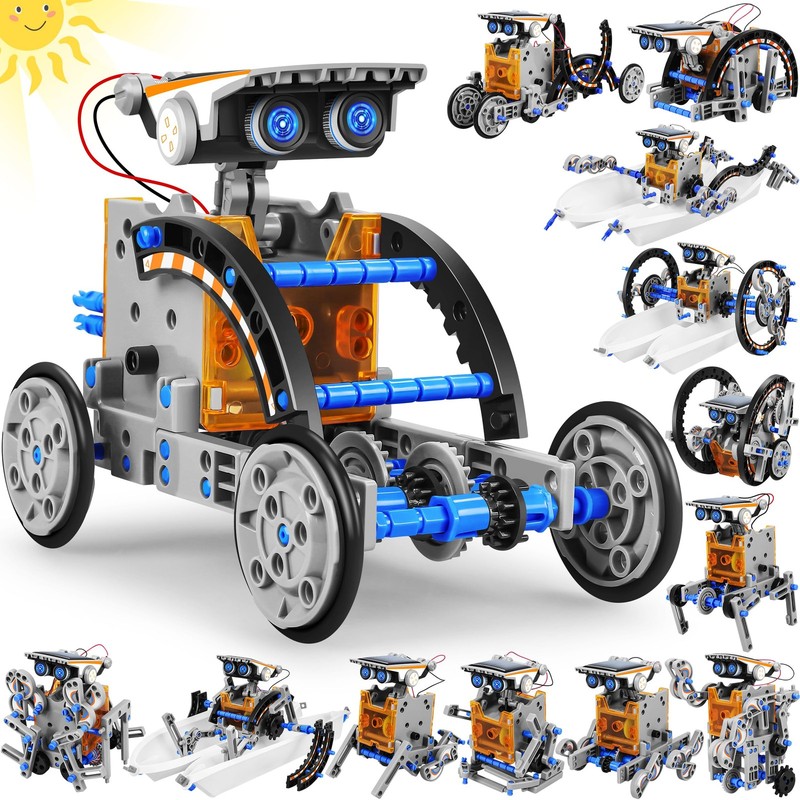 STEM 13-in-1 Educational Solar Power Robot Science Kit Toys For Kids