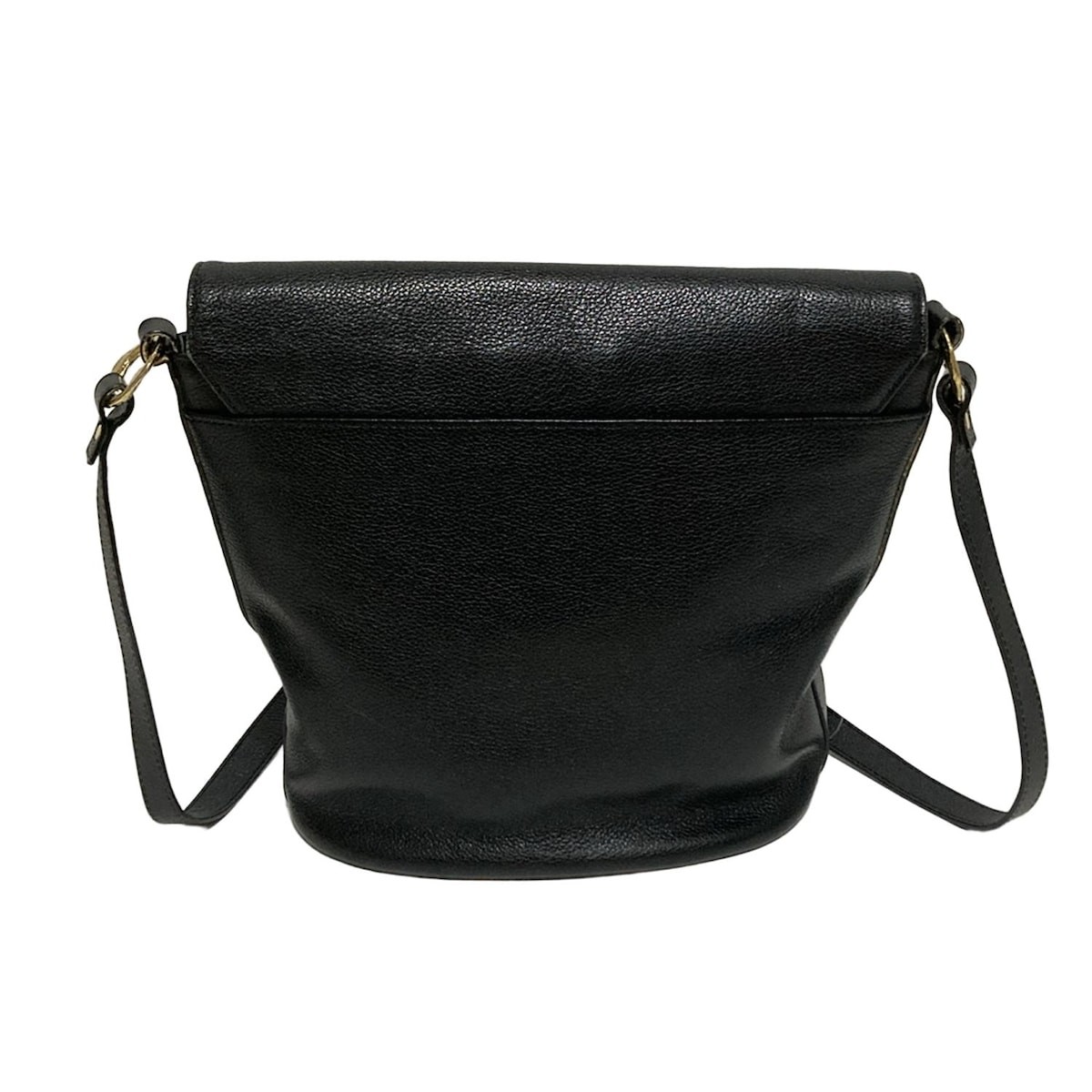 Autentica Yves Saint Laurent Borsa a tracolla in pelle nera