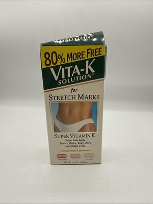 Vintage Vita K Solution For Stretch Marks Vitamin K 2 oz New Old Stock