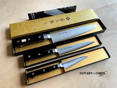TOJIRO CLASSIC VG10 Chef/Petty/Paring Knife Set (MADE IN JAPAN) - FREE US SHIP