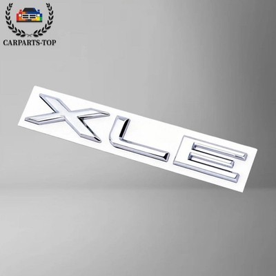 Metal Chrome XLE Letter Trunk Emblem Badge Sticker For Avalon Hybrid Premium