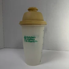 Vintage Hidden Valley Ranch Dressing Shaker Blender Bottle w/ Wheel & Lid