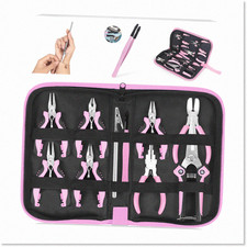Set of 8 Jewelry Pliers for Beading and Repair