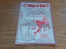 Oh! The Woman In Room 13 Sam M Lewis Joe Young Walter Donaldson 1919 Waterson Be