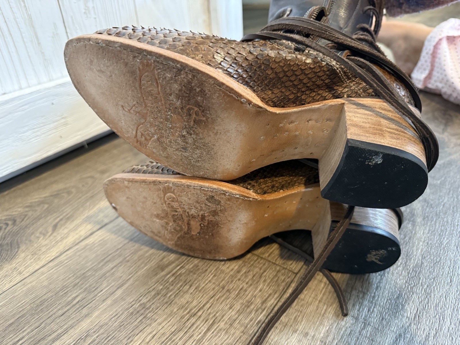 Freebird Beige-Python Multi Coal Boots - image 8