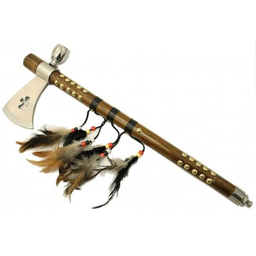 Defender 19" Cross Shape Indian Axe Feather - Image 2 of 2
