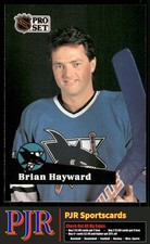 Brian Hayward 1991-92 Pro Set #327 San Jose Sharks