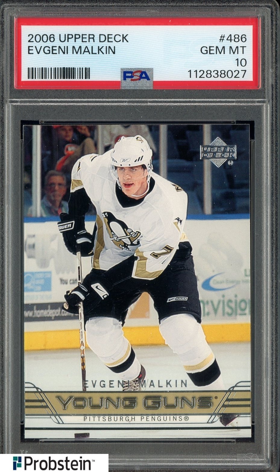 #2 2006 Upper Deck Hockey Young Guns #486 Evgeni Malkin RC Rookie PSA 10