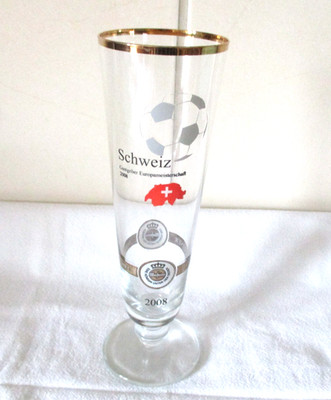 Glas Bier Fußball Schweiz 2008 Warsteiner Das einzig Wahre