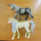 Schleich Bayala Unicorn Figure Lot Gray 2007 White Glitter Floral 2017 — photo 2