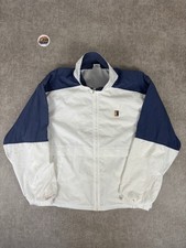 Nike men’s vintage 1990s court white blue track jacket size large