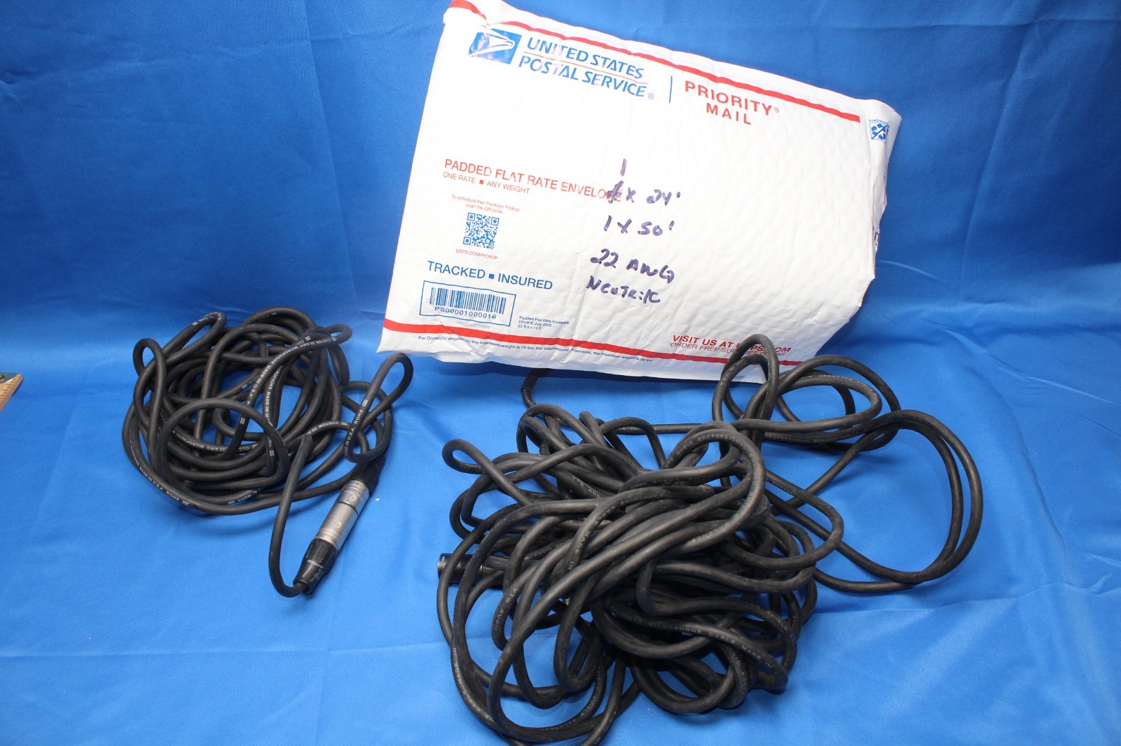 Rapco Neutrik  22 AWG  Microphone Cable 50'   24'  3 pin microphone cable
