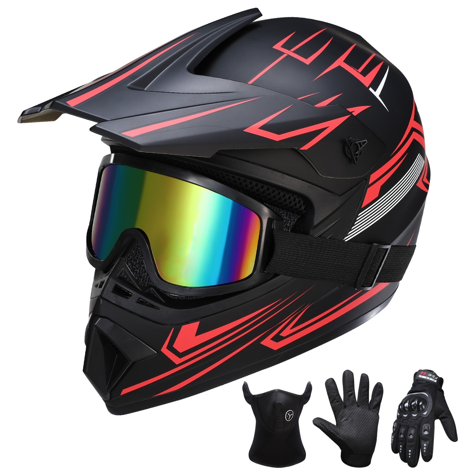 Atv Motorcycle Open Face Mini Dirt Bike Off Road Helmet,m