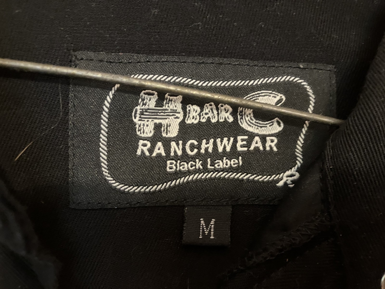 H Bar C Black Label Royal Flush Western Gambler Shirt  Medium 4