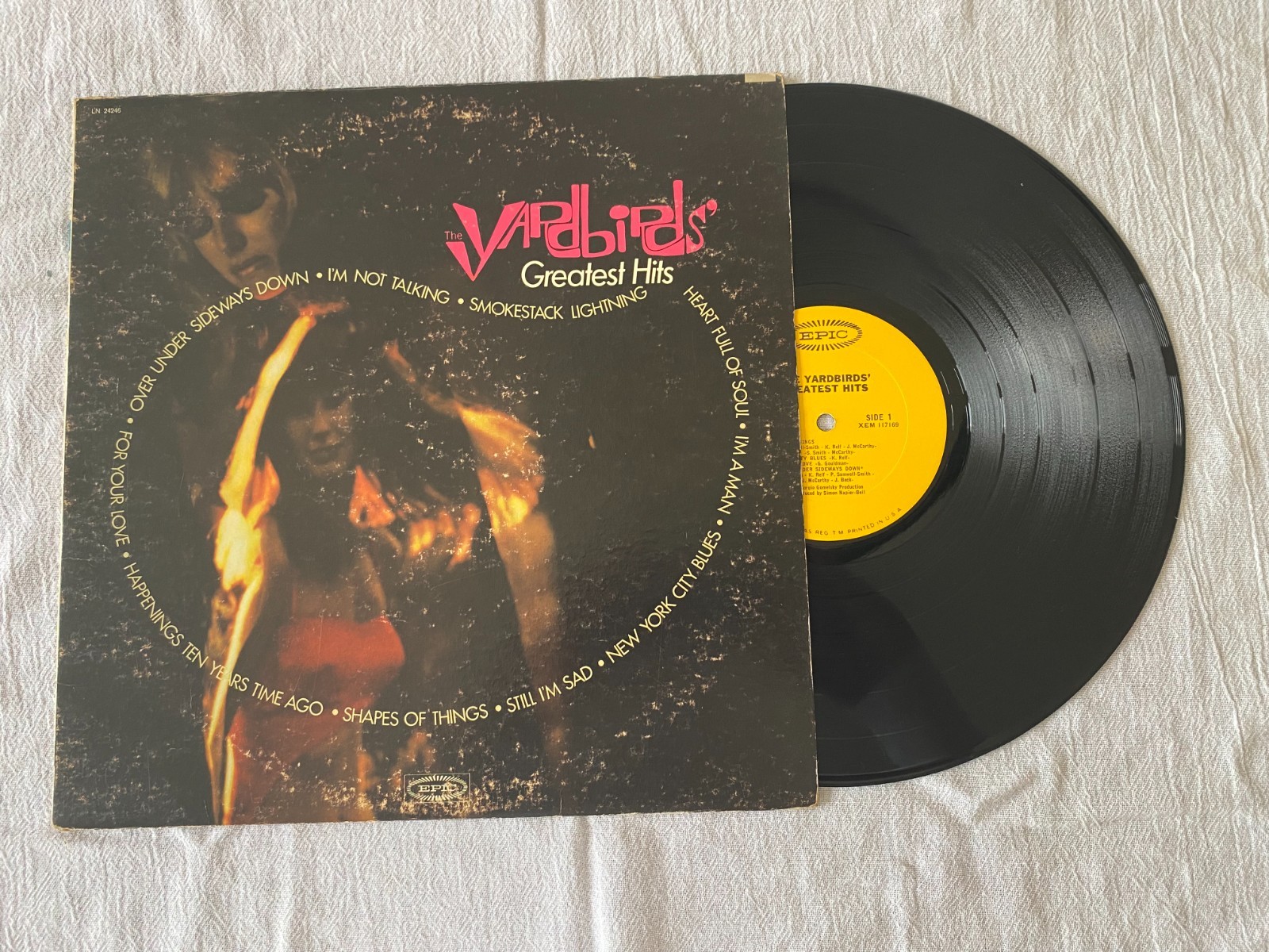 THE YARDBIRDS 1967 Greatest Hits, EPIC True-Mono LN24246, First Press, Beck Page