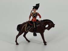 Britains LTD Hollow Cast Mounted Lancer Observing Military Figure Horse