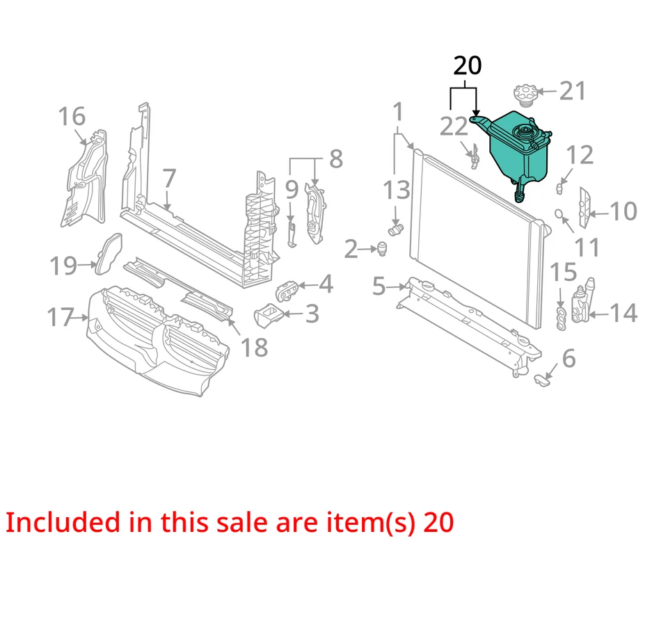 BMW 528i 2009 botella de desbordamiento de refrigerante OEM 130 k millas - LKQ427300209 Foto 4 de 4