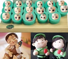 17 Styles Silicone Face Fondant Mold Gum Pastry Mould Cake Decorating Sugarcraft