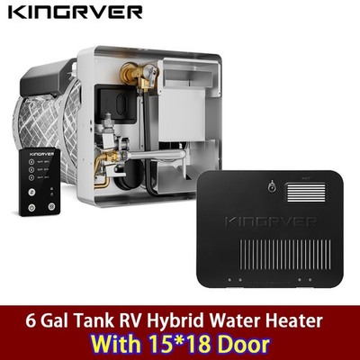 #ad 6 Gal RV Water Heater Gas amp; Electric Camper Water Heater With 15*18 Black Door $509.99