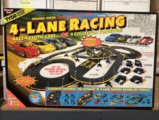 Vintage Tyco 4-Lane Racing Electric Slot Track-100 Complete Never Opened