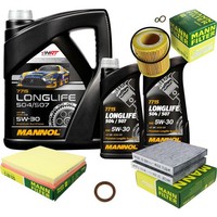 Mann Inspektionspaket 7L Mannol Longlife 5W-30 FüR BMW F25 Xdrive35I F26 M 40I