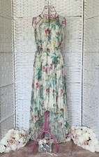 Ted Baker BNWT Cream Maleo Birds Of Paradise Dip Maxi Dress Sz 1 UK 8 RRP £239